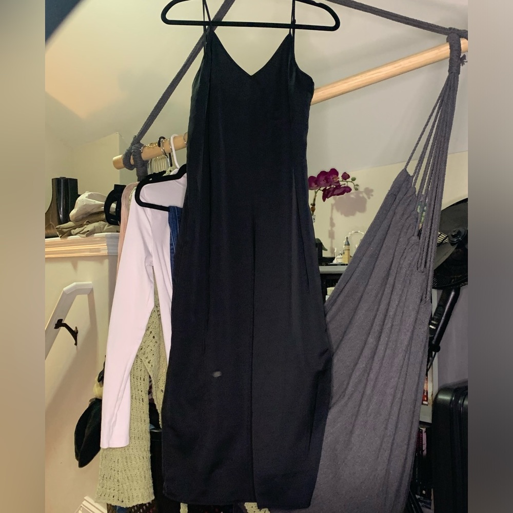 A new day Long slim black dress